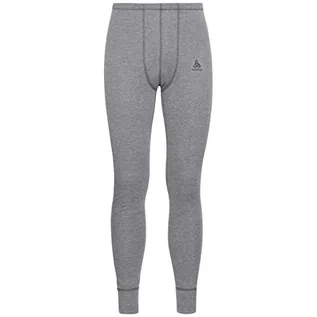 Legginsy - ODLO Męskie legginsy Bl Bottom Long Active Warm Eco szary Steel Grey Melange 4XL 159122 - grafika 1