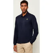 Koszule męskie - Napapijri Polo E-BADGE LS | Relaxed fit - miniaturka - grafika 1