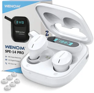 Wenom SPE-14 PRO BT 5.3 Bluetooth Białe - Słuchawki - miniaturka - grafika 1
