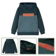 Bluzy dla dziewczynek - Bluza dziecięca - ciemnozielona - 140 - Bluza Dziewczęca - miniaturka - grafika 1