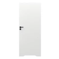 Drzwi wewnętrzne - Skrzydło łazienkowe Vector T 70 prawe, białe, wypełnione płytą wiórową - miniaturka - grafika 1