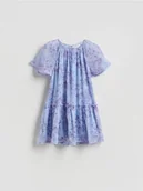 Sukienki i spódniczki dla dziewczynek - Reserved - Sukienka w kwiaty - jasnoniebieski - miniaturka - grafika 1