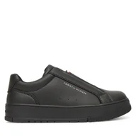 Buty dla chłopców - Sneakersy Tommy Hilfiger T3X9-34092-1355999 S Czarny - miniaturka - grafika 1