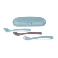 Sztućce dla dzieci - Miniland, Zestaw sztućców ergonomicznych Terra, morski - miniaturka - grafika 1
