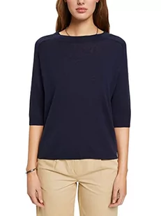 ESPRIT Damski sweter 023EE1I303, 400/NAVY, XXS, 400/granatowy, XXS - Swetry damskie - miniaturka - grafika 1