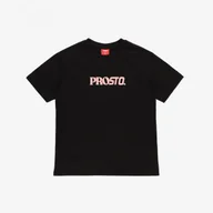 Koszulki sportowe damskie - Damski t-shirt z nadrukiem Prosto Cherries - czarny - PROSTO - miniaturka - grafika 1