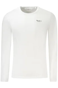 PEPE JEANS KOSZULKA Z DŁUGIM RĘKAWEM MĘSKA BIAŁA - Koszulki męskie - miniaturka - grafika 1