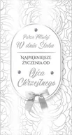 Kartki okolicznościowe i zaproszenia - Kartka na ślub z życzeniami od Ojca Chrzestnego PM265 - miniaturka - grafika 1
