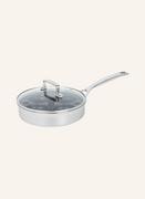 Patelnie - Le Creuset Patelnia Sauté 3-Ply Z Wkładem Do Przyrządzania Jajek W Koszulkach I Szklaną Pokrywką silber - miniaturka - grafika 1