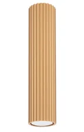 Lampy sufitowe - Złota stylowa lampa ryflowana w loftowym stylu 30cm - dąb sonoma D293 M0-E48 - miniaturka - grafika 1
