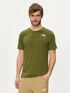 Odzież trekkingowa męska - The North Face T-Shirt Foundation Mountain Lines NF0A8830 Zielony Regular Fit - miniaturka - grafika 1