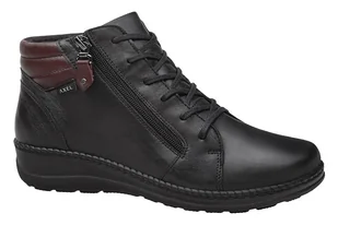 Botki AXEL Comfort 4356 H Czarne na zamek na Haluksy Kosela Medic 9356, - Botki damskie - miniaturka - grafika 1