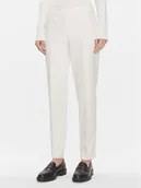 Spodnie damskie - Boss Spodnie materiałowe Tiluna 50509166 Écru Regular Fit - miniaturka - grafika 1