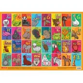 Książki edukacyjne - Demart Literki. Plansza edukacyjna na ścianę i biurko praca zbiorowa - miniaturka - grafika 1