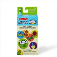Zabawki kreatywne - Zestaw 300 naklejek uzupełniających Dinozaur do Sticker WOW! - miniaturka - grafika 1