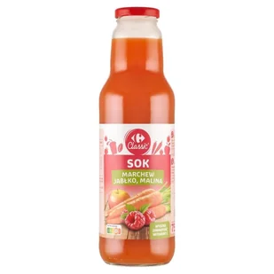 Carrefour Classic Sok marchew jabłko malina 750 ml - Soki i napoje niegazowane - miniaturka - grafika 1