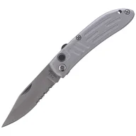 Noże - Nóż automatyczny Everts Solingen Predator Grey Aluminium, Satin AISI 420C (501905) - miniaturka - grafika 1