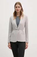 Marynarki i żakiety damskie - Calvin Klein marynarka kolor beżowy niezapinana gładka K20K207154 - miniaturka - grafika 1