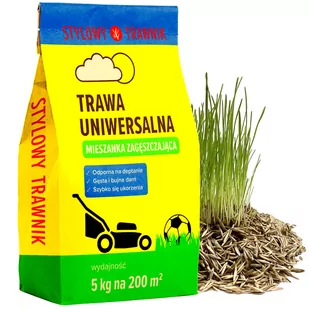 TRAWA UNIWERSALNA Zagęszczająca Odporna na deptanie nasiona 5KG - Nasiona i cebule - miniaturka - grafika 1
