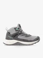 Buty trekkingowe damskie - Buty turystyczne damskie Keen Hightrail Mid Wp - alloy/lichen - miniaturka - grafika 1