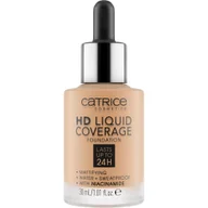 Podkłady do twarzy - Catrice Hd Liquid Coverage matujący podkład do twarzy 042 Sandy Rose 30 ml - Podkład lub puder - miniaturka - grafika 1