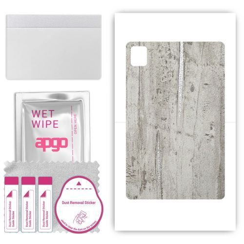 folia naklejka skórka strukturalna na TYŁ do Vivo Pad - Beton Srebrne Paski - apgo SKINS