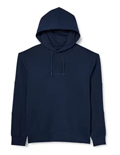 Armani Exchange Męska bluza z kapturem, emblemat z logo na przodzie, granatowa marynarka, rozmiar L, granatowy blezer, L - Bluzy męskie - miniaturka - grafika 1