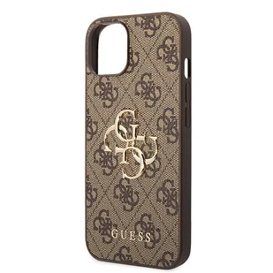 Guess GUHCP15S4GMGBR iPhone 15 6.1" brązowy/brown hardcase 4G Big Metal Logo - Etui i futerały do telefonów - miniaturka - grafika 6