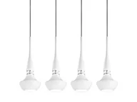 Lampy sufitowe - Azzardo Tasos 4 White wisząca (MD2095b-4w) - miniaturka - grafika 1