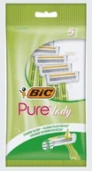 Maszynki do golenia i wkłady - 5x Maszynka do golenia jednorazowa dla kobiet Bic Pure Lady 3 ostrza Aloes - miniaturka - grafika 1