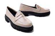 Półbuty damskie - RIEKER M3862-61 beige, półbuty damskie - Rieker - miniaturka - grafika 1
