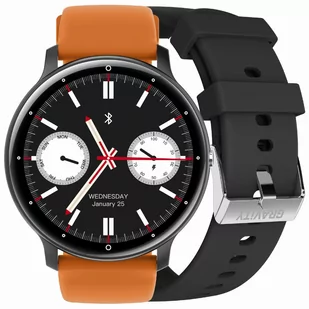 Gravity GT1-2 PRO BK/BK/OG Pomarańczowy - Smartwatch - miniaturka - grafika 1