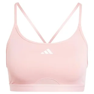 adidas AeroReact damski biustonosz treningowy 3 paski, XS - Biustonosze - miniaturka - grafika 1