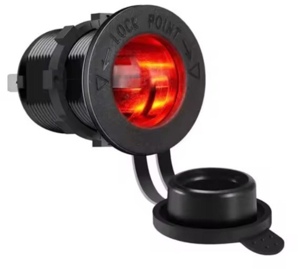 Ładowarka Aptel Gniazdo zapalniczki samochodowej hermetyczne monta