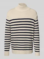Swetry męskie - Sweter z dzianiny o kroju relaxed fit z czystej bawełny model ‘BRETON’ - miniaturka - grafika 1