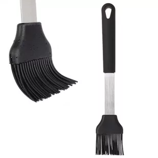 Excellent Houseware Pędzelek silikonowy kuchenny do smarowania ciasta mięsa naczyń grilla czarny 26 cm - Pozostałe akcesoria kuchenne - miniaturka - grafika 1