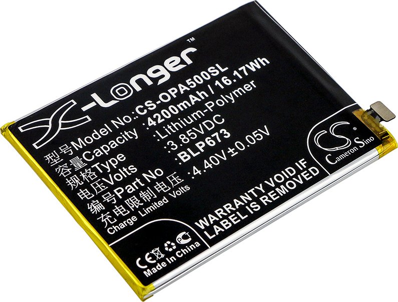 TECHTEK Baterie kompatybilny z [OPPO] A2 Pro, A3s, A3s Dual SIM, A3s Dual SIM TD-LTE, A5, A5 Dual SIM, A5 Dual SIM TD-LTE, AX5, CPH1803, CPH1805, CPH
