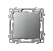 Wyłączniki światła i elektryczne - Wyłącznik pojedynczy SZAFIR - srebro - miniaturka - grafika 1