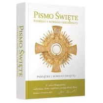 M Wydawnictwo praca zbiorowa Pismo Święte Staregi i Nowego Testamentu. Biblia domowa z obwolutą Pamiątka I Komunii Świętej - Religia i religioznawstwo - miniaturka - grafika 1