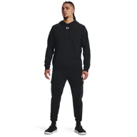 Spodnie sportowe męskie - Męskie spodnie dresowe Under Armour UA Rival Fleece Cargo Jogger - czarne - UNDER ARMOUR - miniaturka - grafika 1