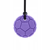 Gryzaki dla dzieci - Gryzak Logopedyczny Naszyjnik ARK Soccer Ball Fioletowy XXT/Twardy - miniaturka - grafika 1