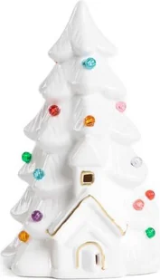 HOMLA Lampion LAPLAND choinka z kolorowymi światełkami 11,1x10,2x17,2 cm - Ozdoby bożonarodzeniowe - miniaturka - grafika 1