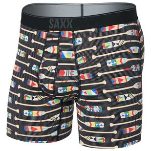 Bokserki Saxx Quest Quick Dry Mesh Boxer Brief Fly Solar Rozmiar: L / Kolor: szary/biały - Majtki męskie - miniaturka - grafika 1