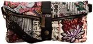 Torebki damskie - Desigual Damska mini Victoria Clutches, 28 x 16 x 2,5 cm, biały - Biały Algodón 1015-28x16x2.5 cm (B x H x T) - miniaturka - grafika 1