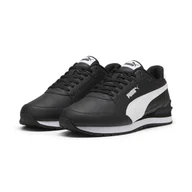 Buty trekkingowe damskie - Skórzane sneakersy unisex ST Runner v4 PUMA Black White - miniaturka - grafika 1
