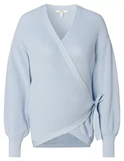 Swetry damskie - ESPRIT Maternity Dzianinowy kardigan, Light Blue - 443, XXL - grafika 1