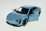 Samochody i pojazdy dla dzieci - Welly Porsche Taycan Turbo S Niebieski 1:34 Samochów Nowy Metalowy Model - miniaturka - grafika 1