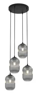 Lampy sufitowe - Nowoczesna lampa wisząca z grafitowymi kloszami - 5X D165 A6-T88 - miniaturka - grafika 1