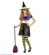 Stroje karnawałowe - Widmann Andreas kostium dziecięcy czarownicą, sukienka z kapelusz, 104, czarny WID03897 - miniaturka - grafika 1