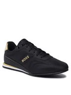 Moda i Uroda OUTLET - BOSS Męskie sneakersy Rusham_Lowp_nypu, Black7, 40 EU - miniaturka - grafika 1